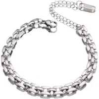 Charme Bijoux Armband-Solea-RVS-zilverkleurig-17+5cm-