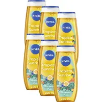 Nivea Tropical Sunrise Douchegel – Shower Gel - Exotische vruchtengeur - Voordeelverpakking - 6x 250 ml