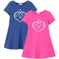 Bonprix Jersey jurk (set van 2) van biologisch katoen maat 104/110
