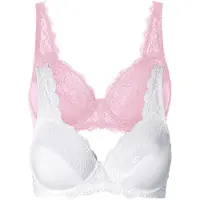 Bonprix Beugel bh met sierlijk kant (set van 2) maat 80