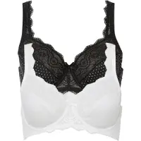 Bonprix Beugel bh met sierlijk kant (set van 2) maat 95
