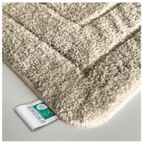 Karat Badmat Atlantis - Rechthoekig - Anti-Slip Achterkant - Modern Badkamermat - Beige -70 x 120 cm