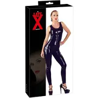 Late X Mouwloos Latex Fetish Catsuit met Rits