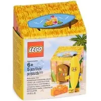 LEGO minifigure - bananenman met strandhut