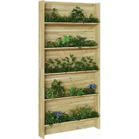 vidaXL Plantenplanken Bruin 90 x 15 x 180 cm Geïmpregneerd grenenhout
