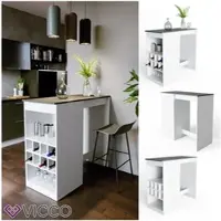 Vicco Ross Bartafel – 115 x 50 cm Wit/antraciet