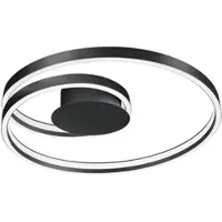Cinque plafondlamp Ciola mat zwart