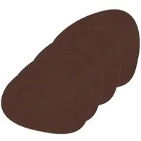 Lind DNA Placemat Curve L Bull Brown (Set van 4)-37 x 44 cm