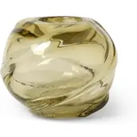 Ferm Living Vaas Water Swirl Round Light Yellow