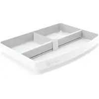 Exacompta Combo Top opbergmodule, met variabele tussenschotten, geschikt voor brievenbakjes 255 mm, kunststof, B 255 x D 360 x H 70 mm, wit