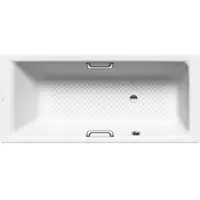 Kaldewei Ambiente - Ligbad Puro Star 686, 160x70 cm, gaten voor handgrepen, antislip over de hele breedte, wit 258634010001