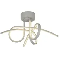 Searchlight LED plafondspot lamp chroom woonkamer verlichting armatuur gedraaid wit 47133