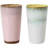 HK Living lattemok 70s (Ø7,5 cm) (280 ml) (set van 2)