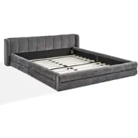 OKWISH Hoge eettafel, keukentafel met opbergruimte en plek voor een huisdier, wit