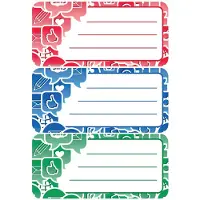 Herma Schooletiketten Social Icons - 10 stuks