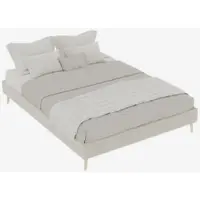 OKWISH Uitschuifbaar bed 90x200, dagbed zonder matras met nachtkastje, dagbed met 2 lades en lattenbodem, kinderbed met USB- en Type-C-poorten, met opbergruimte, grijs
