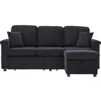 MODFU Bedframe 90x200 cm – wit massief hout – met uittrekbed, kledingkast, lades en opbergvak
