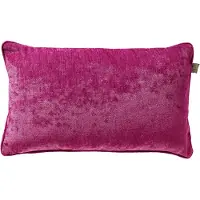 Dutch decor LEWY - kussenhoes 30x50 cm - glansvelours - Festival Fuchsia - roze - met rits - zonder binnenkussen