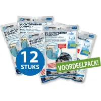 Benson clean vochteter-vochtopnemer compact - 210 gram - 12 stuks - met hanger - geurloos