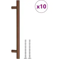 vidaXL Handvatten 10 st 160 mm roestvrij staal bronskleurig