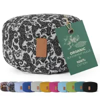 #DoYourYoga - Yoga kussen - »Vishnu« - rond meditatiekussen met bio-organische boekweit schalen vulling - H:15cm, diam.30cm - Style (3)