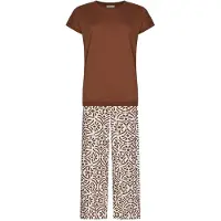 Pastunette - Pyjama - Terra Luna - Katoen - Bruin - Maat 50