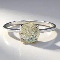 Cavill - Zilveren ring met 1,14 ct Spectroliet uit Roemenië - 925 Sterling zilver - Minimalistisch modern design - Maat 17