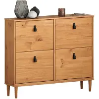 Idimex Schoenenkieper MIKKA met 4 kleppen eiken Schoenenkast Schoenrek smal Schoenopberger eiken - Ambientebild