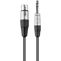 NJS/Rean Professional XLR (v) - 6,35mm Jack mono (m) kabel | 9 meter
