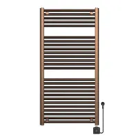 Boss & Wessing Elektrische radiator bws lara 118.5x60 cm smart wifi geborsteld brons koper pvd