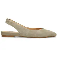 Manfield Groene suède slingbacks | Maat 40