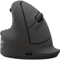 Fellowes Bretyta Plus+ verticale muis, maat L, voor linkshandigen, ergonomisch, 3-wegs connectiviteit, 400-2400 dpi, met Microban bescherming, zwart