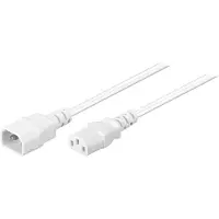 Pro C13 - C14 stroomkabel voor UPS/PDU | 3x 1,00mm | wit | 3 meter