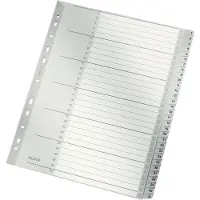 Leitz Tabbladen 1281 A4+ Grijs 31 tabs Geperforeerd Polypropyleen 1 tot 31