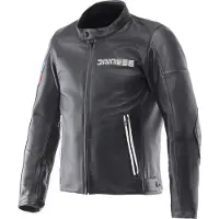 Dainese Leggenda, leren jas ,zwart/blauw/rood ,58