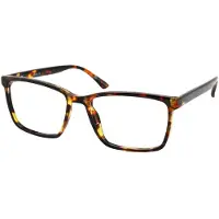 Vista Bonita Leesbril COMO - Sterkte +4.00 - Kleur Hub Havanna - Flexibele veren - Unisex leesbril - Groot en stevig montuur - Comfortabele pasvorm - Premium kwaliteit - Incl. doekje en etui