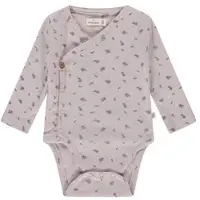 A Tiny Story romper met overslag paars Meisjes Katoen Ronde hals Bloemen - maat 62