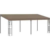 The Living Store De Living Store wandpaviljoen, afmetingen 6x3x2,5 meter, kleur taupe
