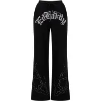Ed Hardy Broek lichtgrijs / zwart