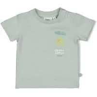 Feetje T-shirt You Croc my World mintgroen Jongens Katoen Ronde hals Printopdruk - maat 74