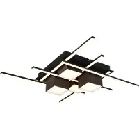 TRIO Design plafondlamp Roger zwart