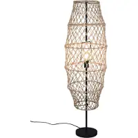TRIO Rotan vloerlamp Hive Ø 38cm