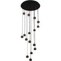 Lucide MONTANA - Hanglamp - LED Dimb. - CCT - 16x5,7W 2700K/4000K - Koffie | Premium