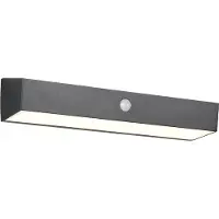 TRIO Design wandlamp Silves zwart solar
