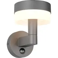 TRIO MACKENZIE - Wandlamp - Antraciet - incl. 1x SMD 8 W - Bewegingssensor - Wandmontage - Niet geschikt voor externe dimmer - Niet dimbaar - Buitenverlichting - IP54