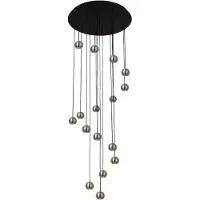 Lucide MONTANA - Hanglamp - LED Dimb. - CCT - 16x5,7W 2700K/4000K - Grijs ijzer | Premium