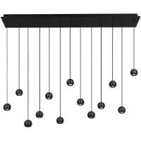 Lucide MONTANA - Hanglamp - LED Dimb. - CCT - 13x5,7W 2700K/4000K - Koffie | Premium