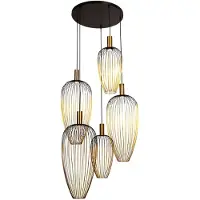 Lucide AURELIE - Hanglamp - 5xGU10 (MR11) - Goud | Vibes