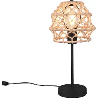 TRIO Rotan tafellamp Hive Ø 20cm
