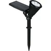 TRIO REALITY FESTIVAL - Spot - Zwart mat - incl. 1x SMD 1 W - RGB-kleurenwisselaar - Schemersensor - Oplaadbaar - Snoerloos - Solar - Zonne-energie - Kantelbaar - Buitenverlichting - IP44
